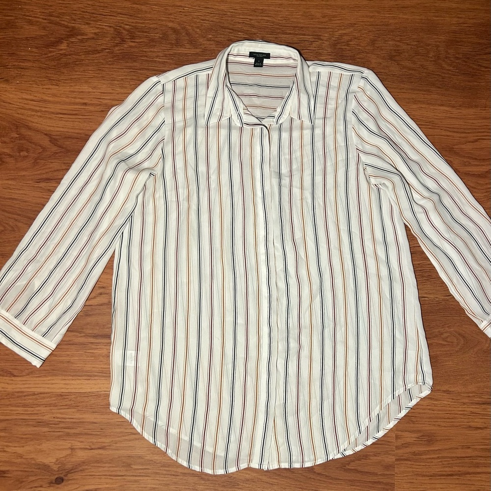 Ann Taylor Multicolor button down shirt, size medium